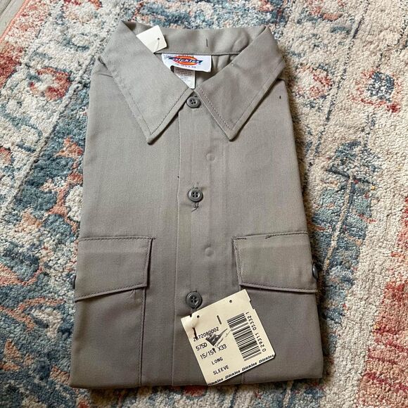 New with Tags Old Stock Deadstock Dickies Long Sleeved Work Shirt 15-15 1/2 33 - Picture 1 of 3